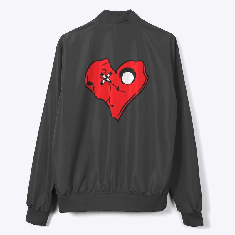 SKULLY HEART BOMBER JACKET