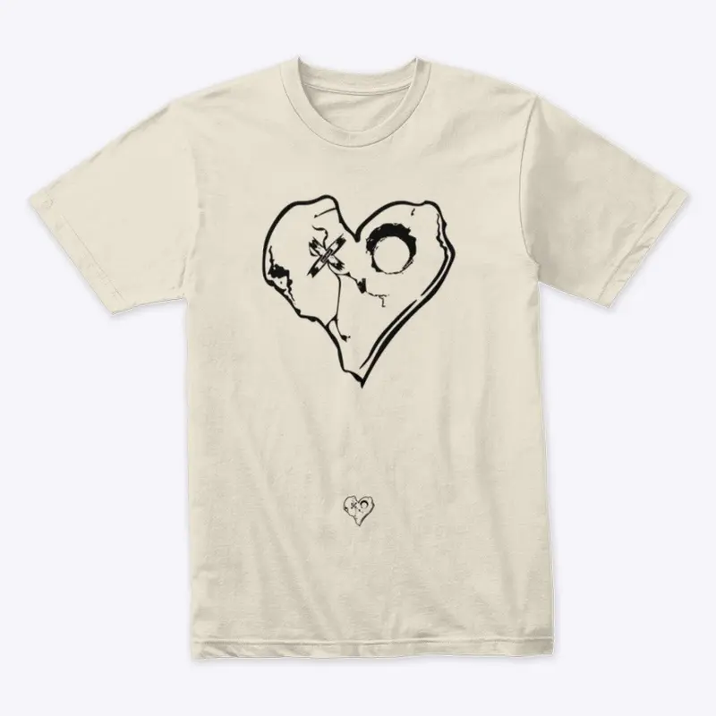 SKULLY Heart tone 2 tee