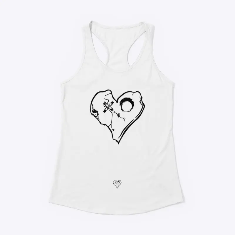 SKULLY Heart tone 2 tee